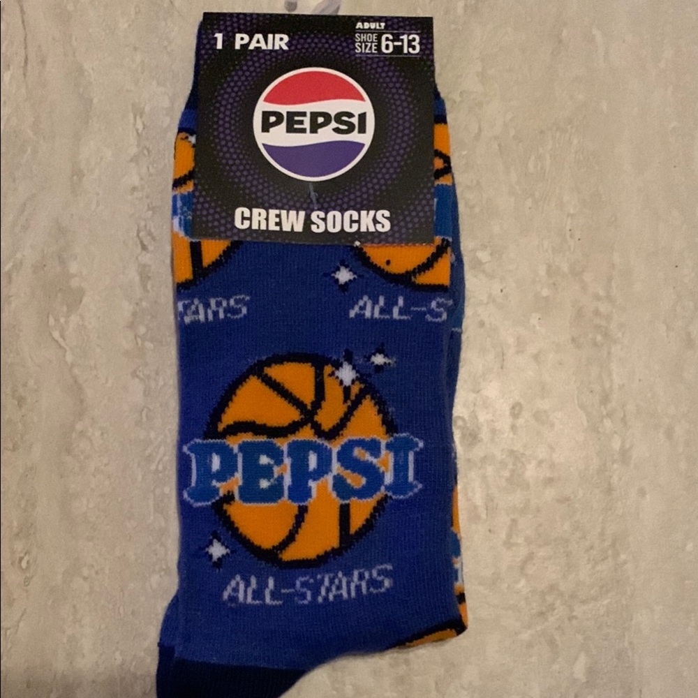 Pepsi Blue Crew Socks